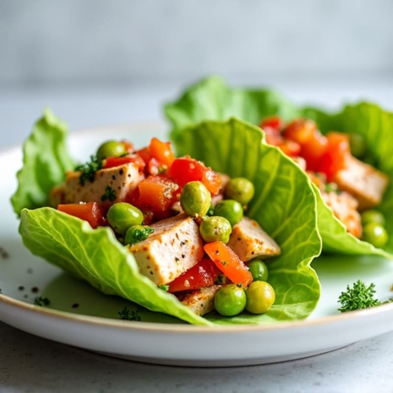 Spicy Sriracha Tuna Lettuce Wraps