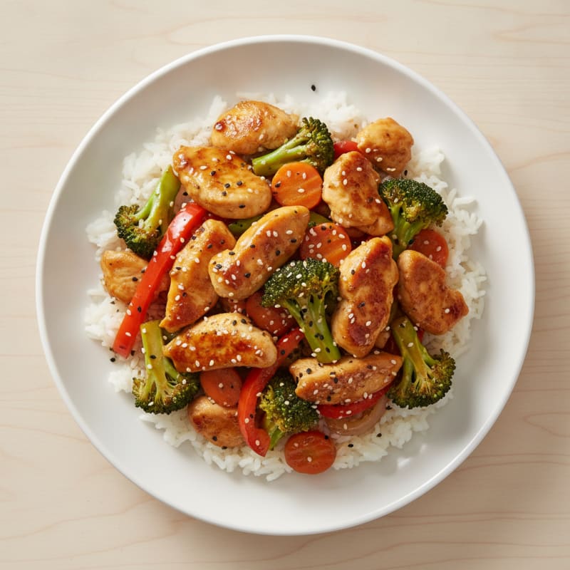 Teriyaki Chicken Stir-Fry with Vegetables