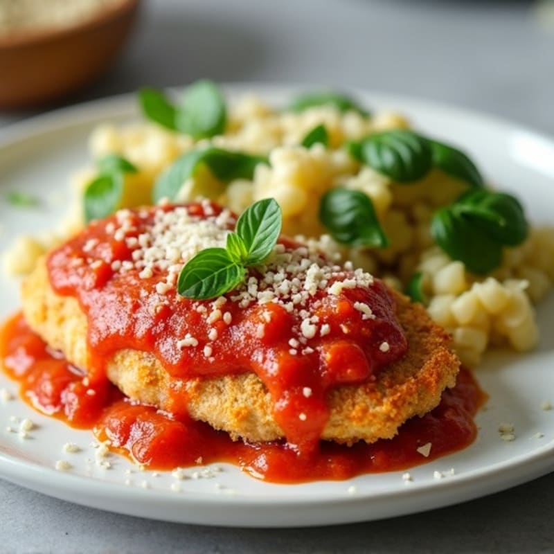 Crispy Baked Chicken Parmesan with Fresh Herbs