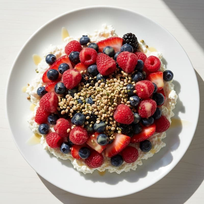 Cottage Cheese and Berry Protein Parfait