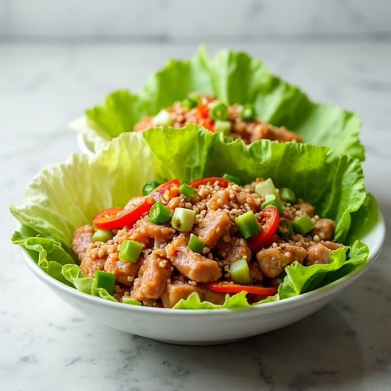 Fresh Spicy Tuna Lettuce Wraps