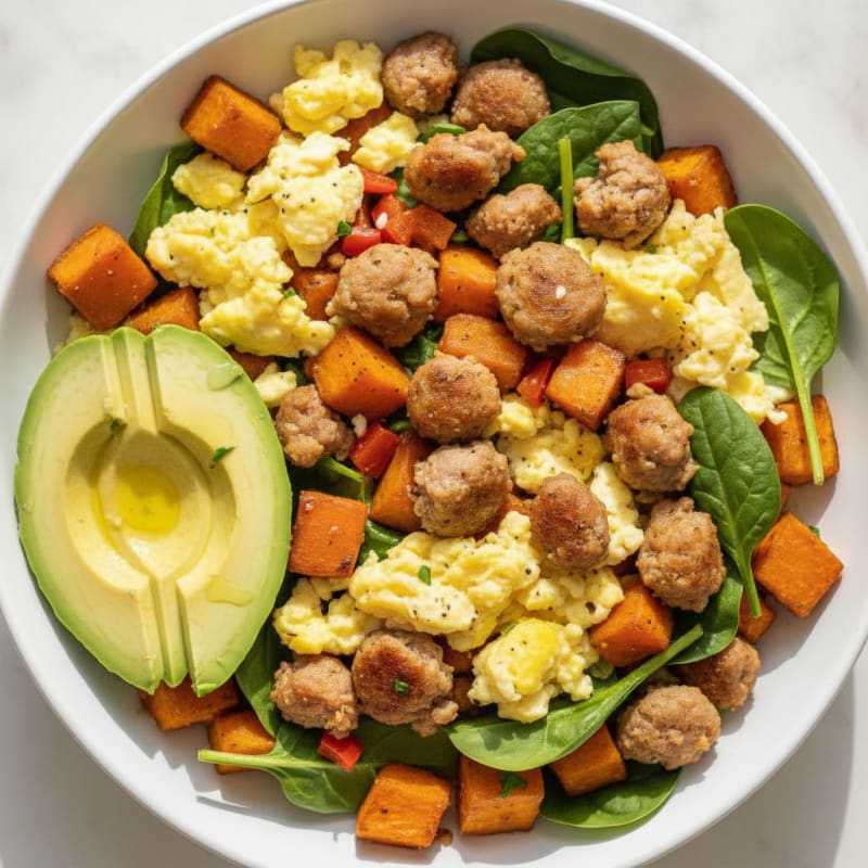 Hearty Sausage and Egg Breakfast Bowl