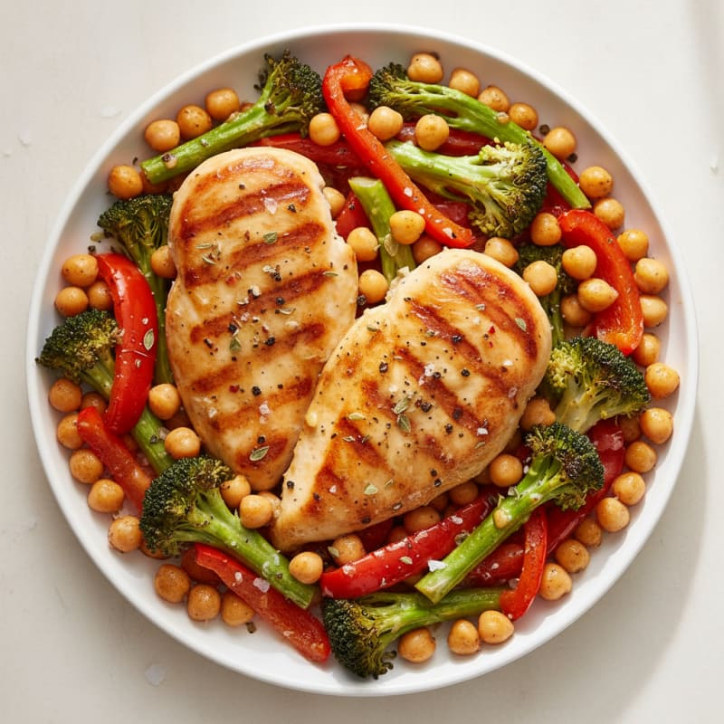 Stovetop Lemon-Herb Chicken with Pan-Roasted Vegetables