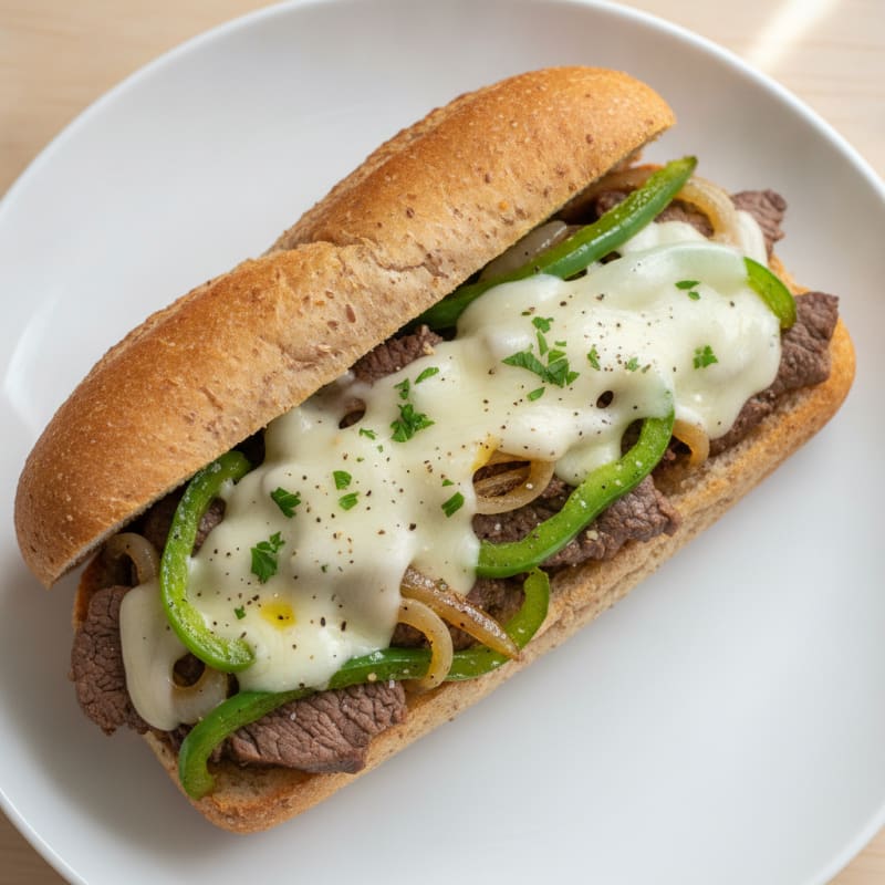 Philly Steak and Provolone Sandwich