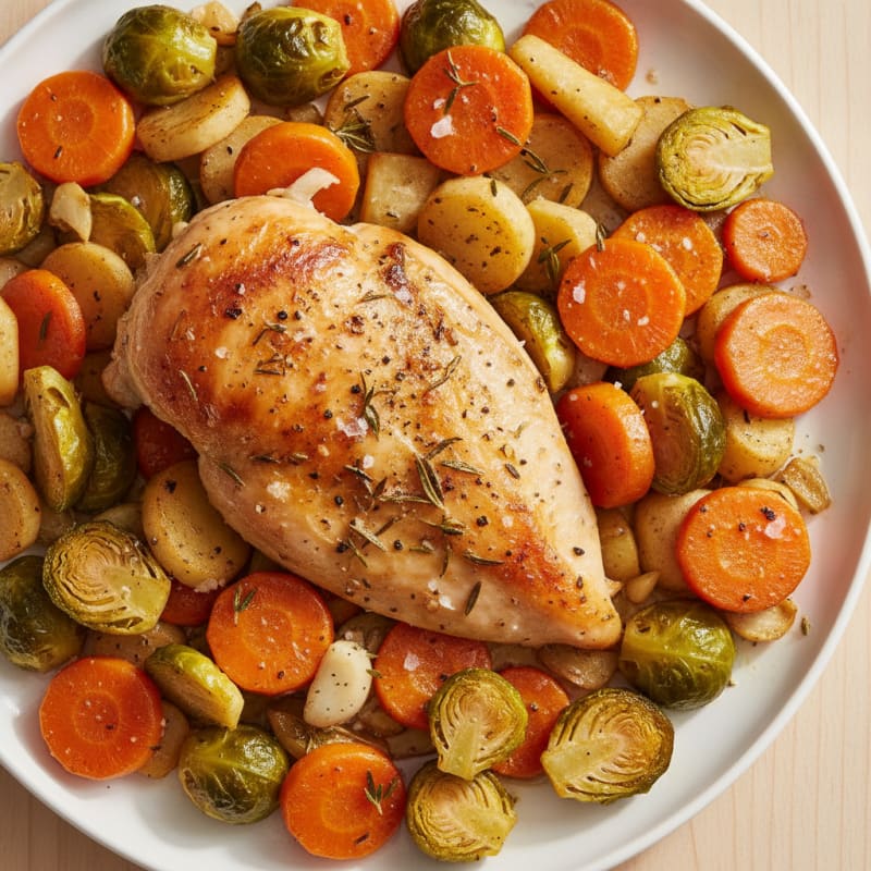 Herb-Roasted Chicken with Root Vegetables