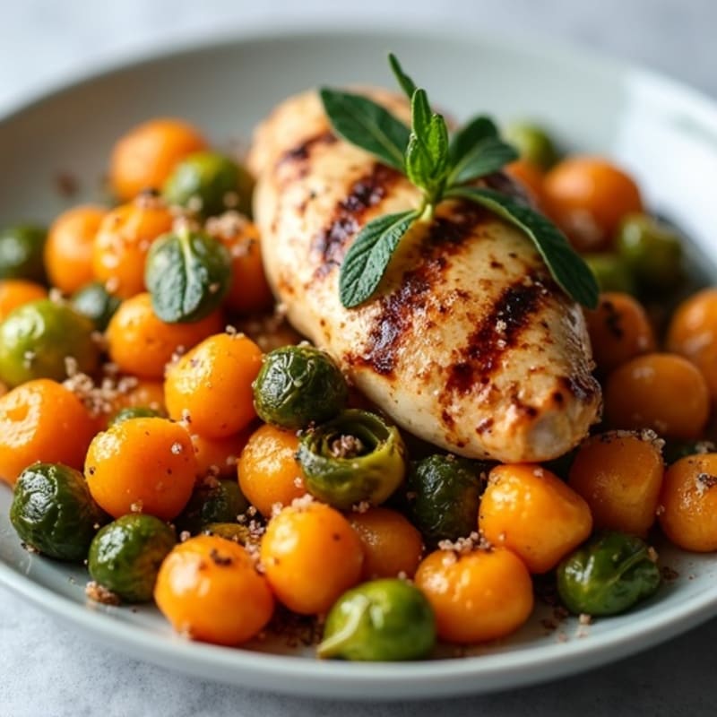 Sweet Potato Gnocchi with Roasted Brussels Sprouts and Crispy Sage