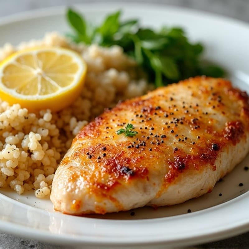 Crispy Lemon Pepper Pan-Seared Chicken