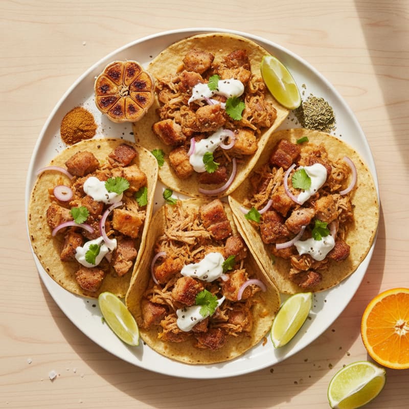 Slow-Cooked Pork Carnitas Tacos