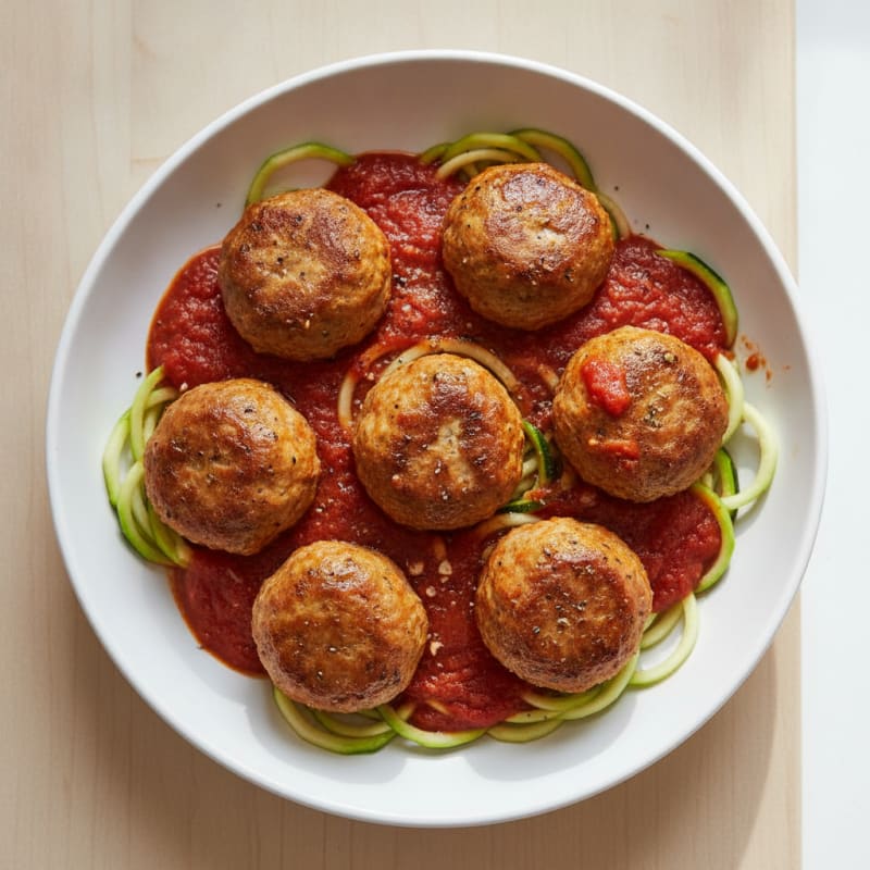 Ground Turkey Meatballs with Marinara