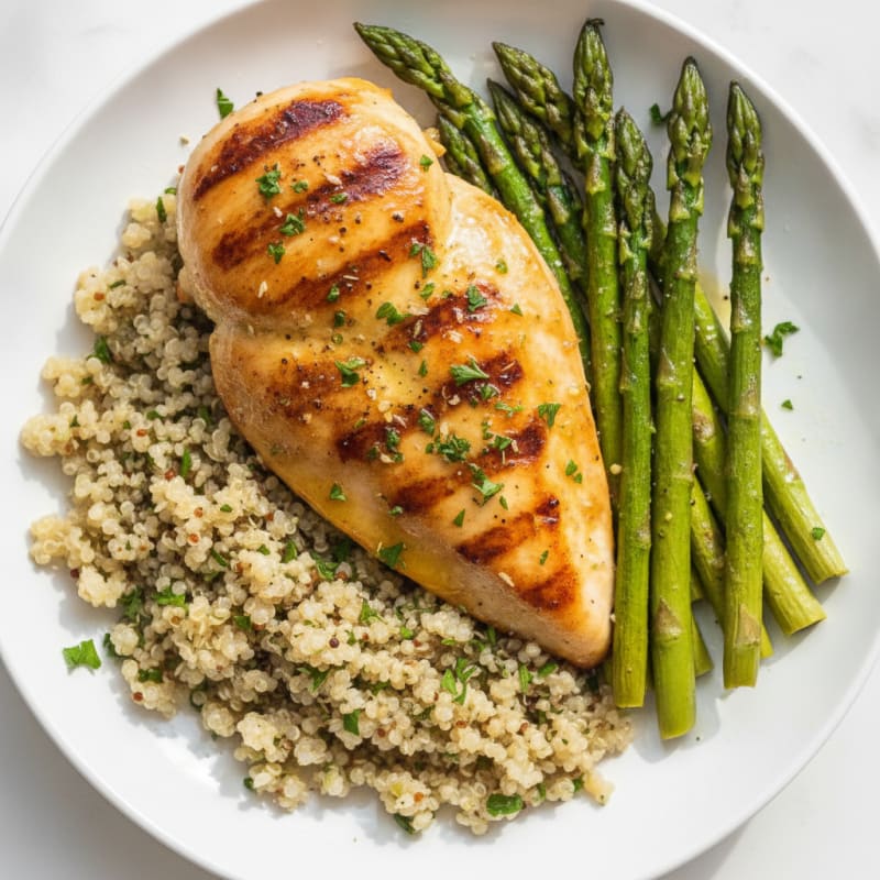 Lemon Herb Chicken with Roasted Asparagus
