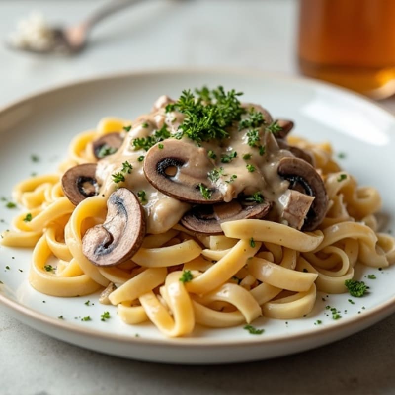 Creamy Greek Yogurt Beef Stroganoff with Mushrooms