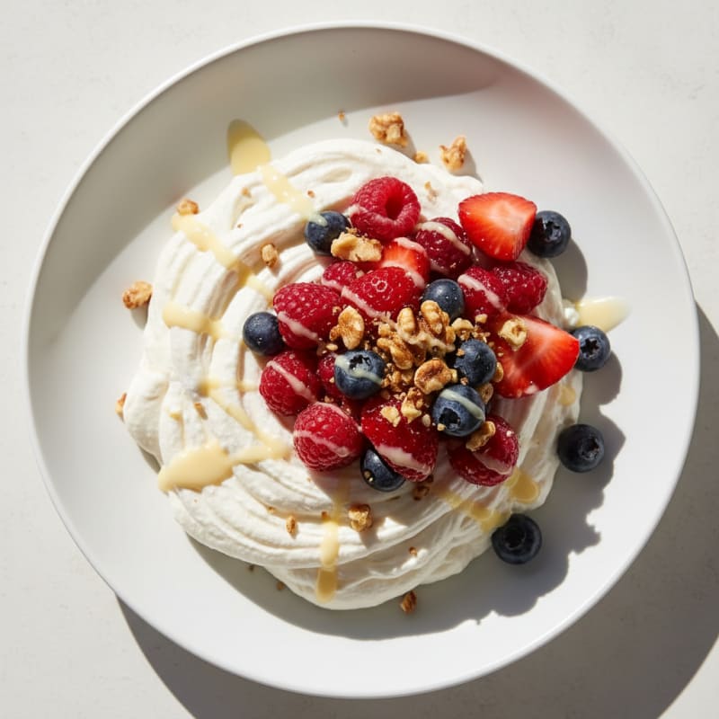 Silky Greek Yogurt Protein Mousse with Berries