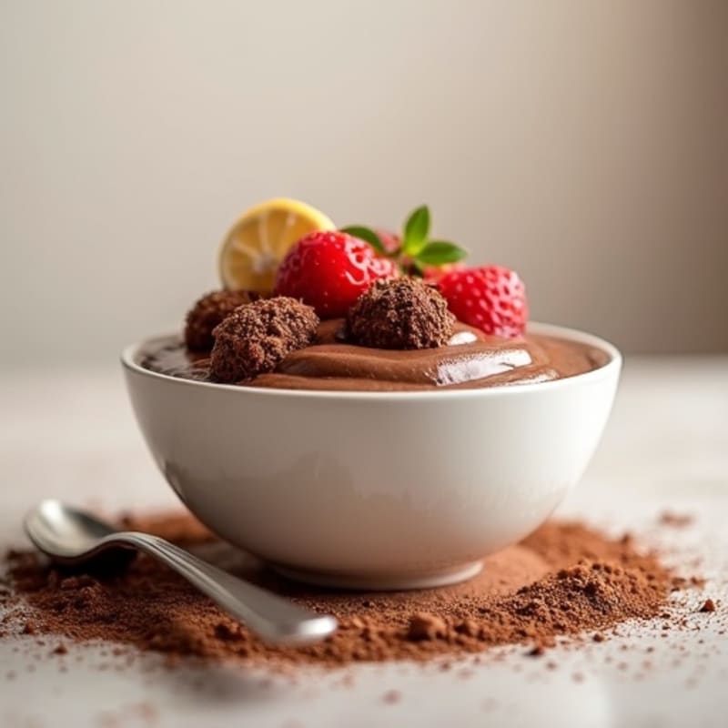 Silky Chocolate Protein Pudding with Greek Yogurt