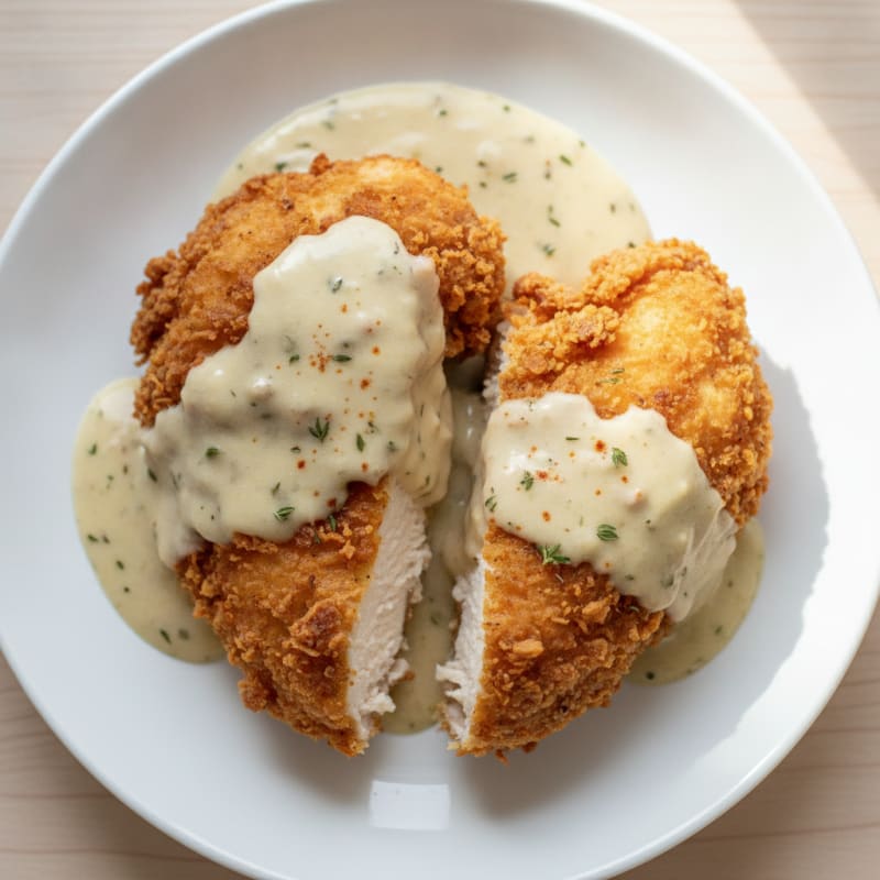 Buttermilk Fried Chicken with Creamy Gravy