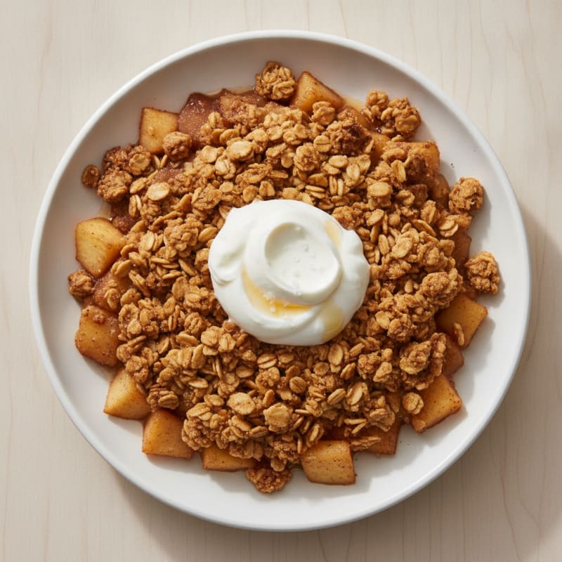 Baked Apple Crumble with Cinnamon Streusel
