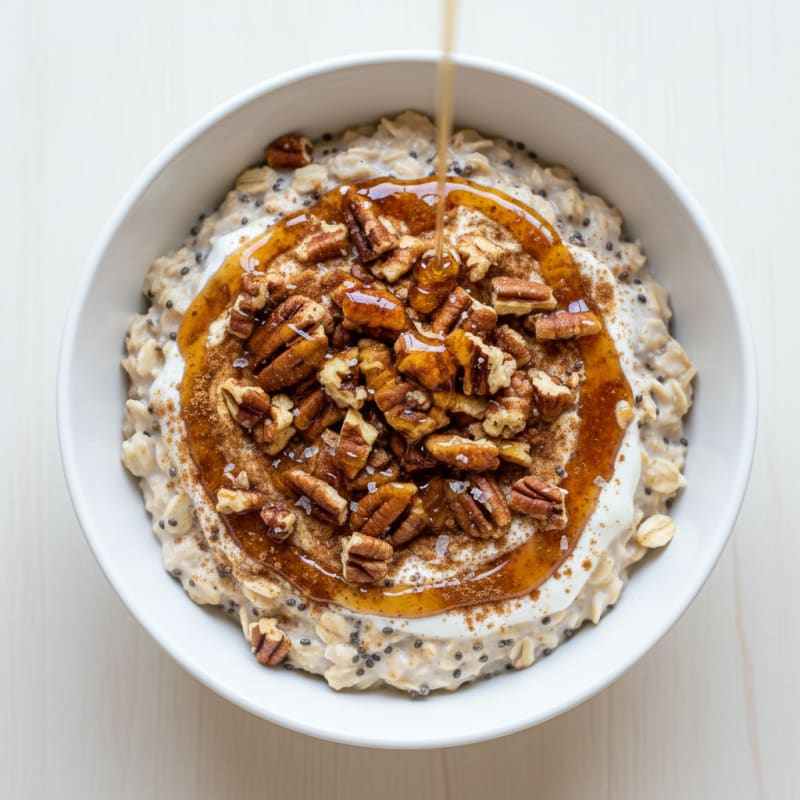 Maple Pecan Overnight Oats