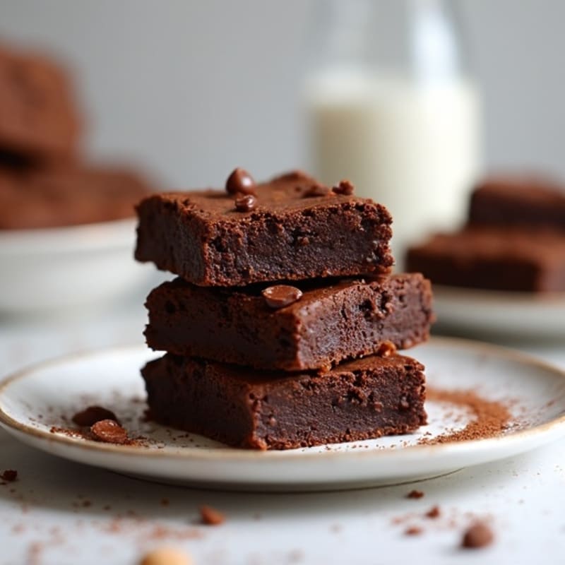 Protein-Rich Dark Chocolate Sweet Potato Brownies