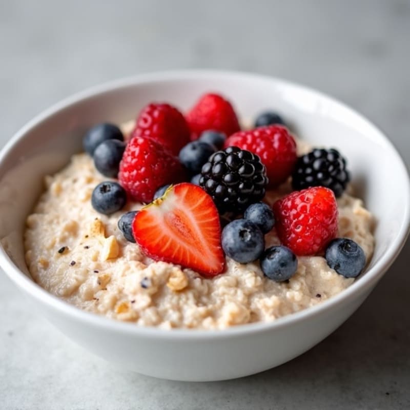 Protein-Packed Vanilla Berry Overnight Oats