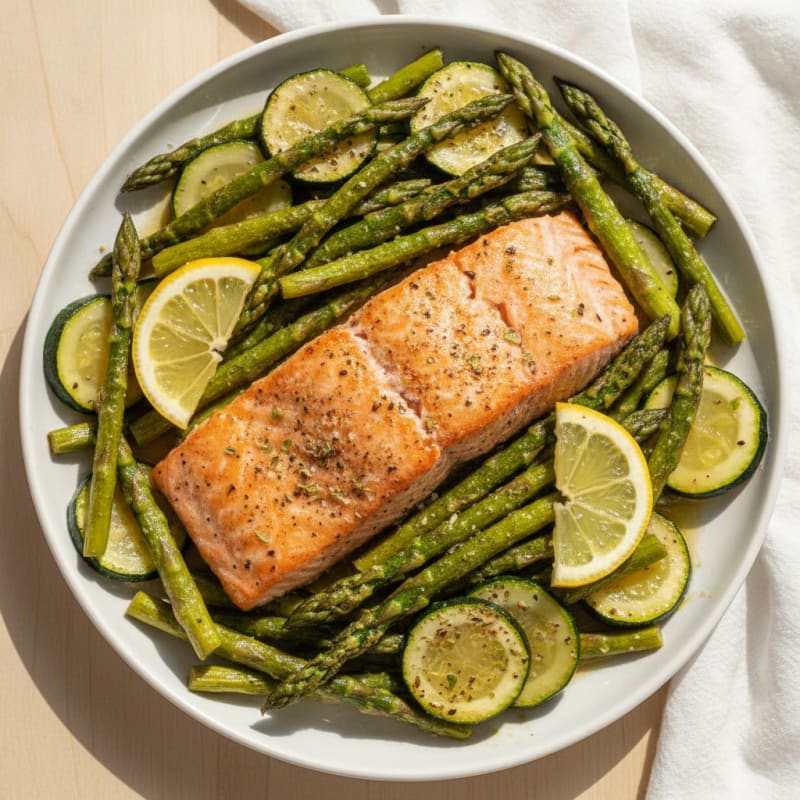 Sheet Pan Lemon Herb Salmon