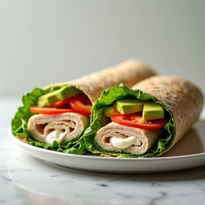 Creamy Turkey Avocado Wrap