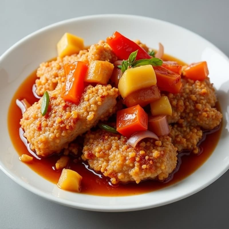Crispy Baked Sweet and Sour Chicken