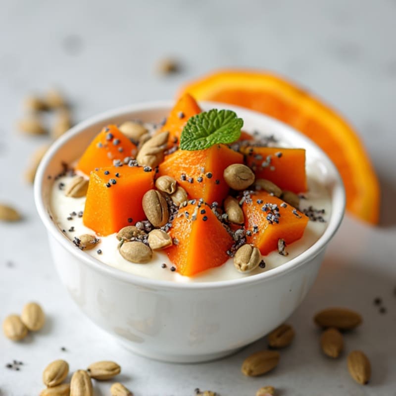 Greek Yogurt with Chia Seeds and Pumpkin Seeds