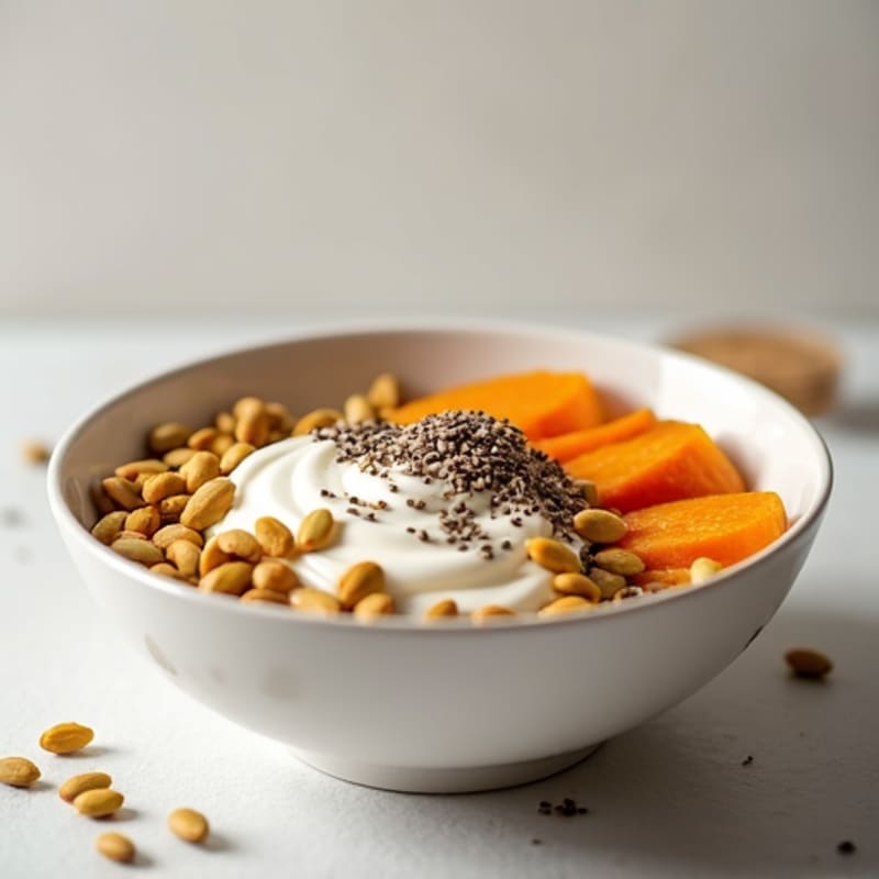 Greek Yogurt with Pumpkin Seeds and Chia