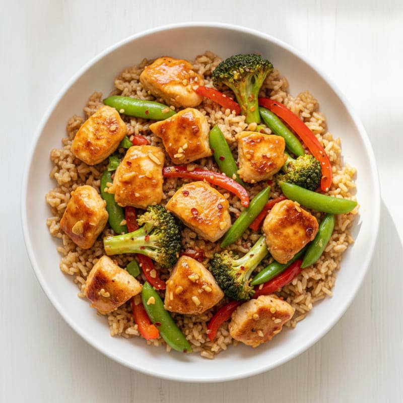 Orange Glazed Chicken Stir-Fry