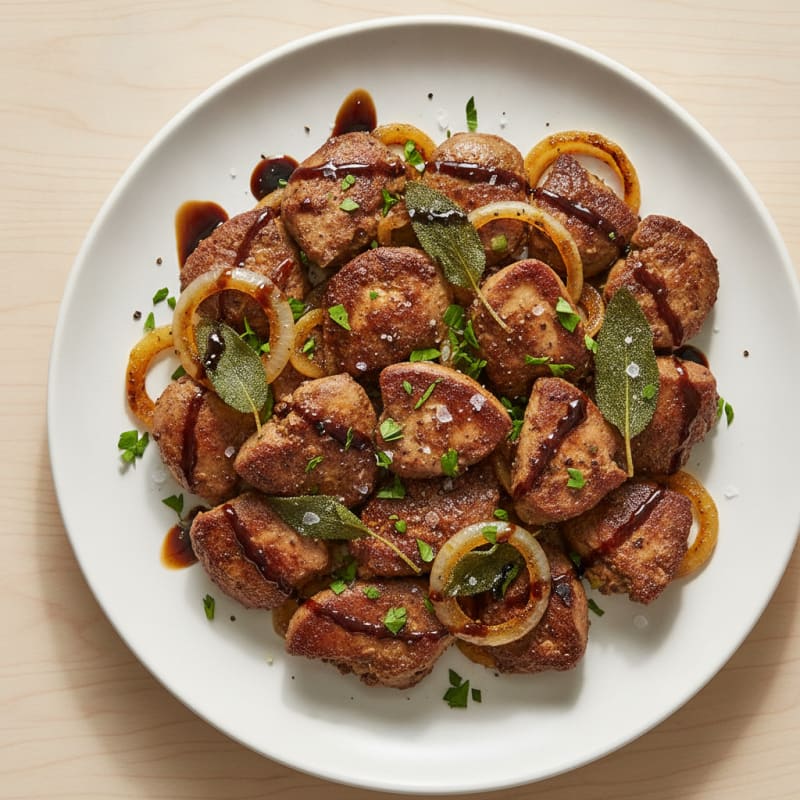 Pan-Seared Chicken Livers with Herbs