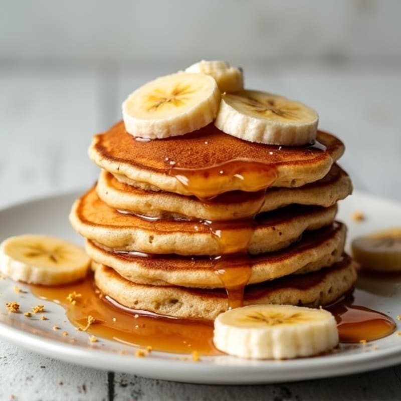 Protein-Packed Caramelized Banana Oat Pancakes