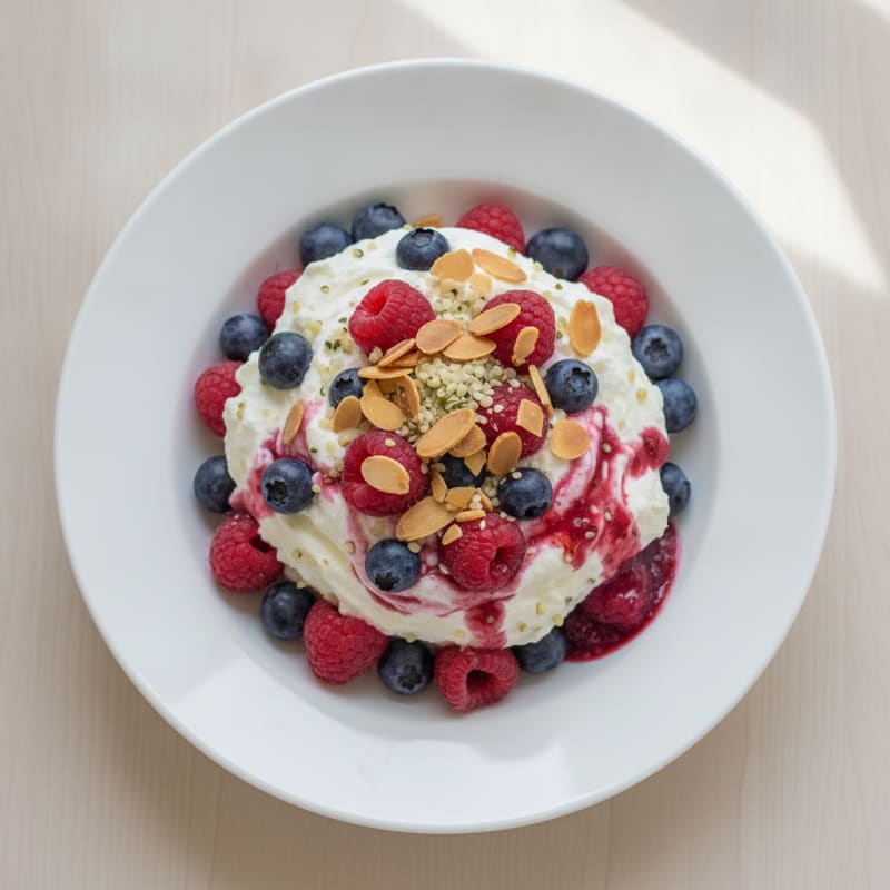 Creamy Greek Yogurt Protein Parfait with Mixed Berries