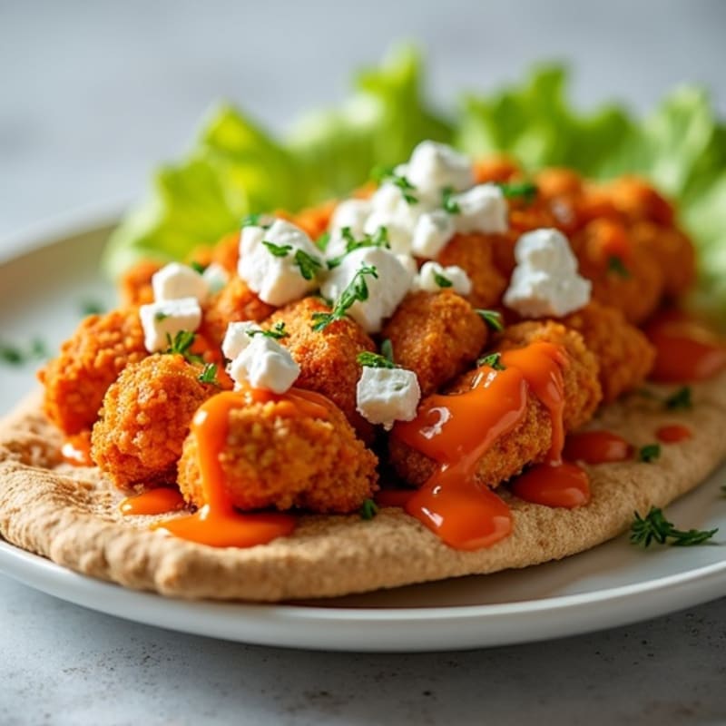 Crispy Buffalo Chicken Flatbread