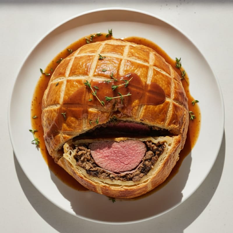 Classic Beef Wellington with Mushroom Duxelles