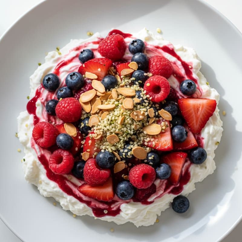 Creamy Greek Yogurt Protein Parfait with Mixed Berries