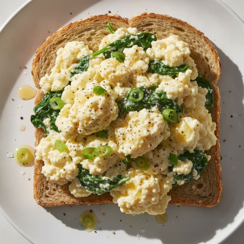 Savory Cottage Cheese Scramble