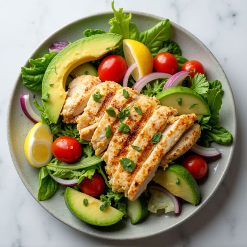 Fresh Chopped Avocado Salad with Citrus Vinaigrette