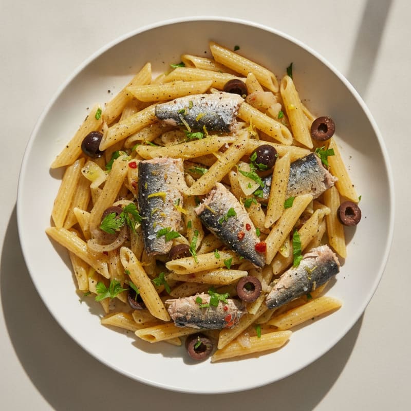 Sardine Lemon-Herb Pasta