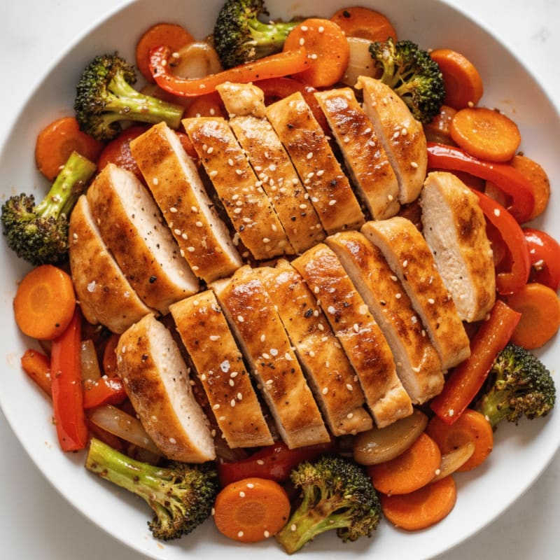 Teriyaki Chicken with Roasted Vegetables