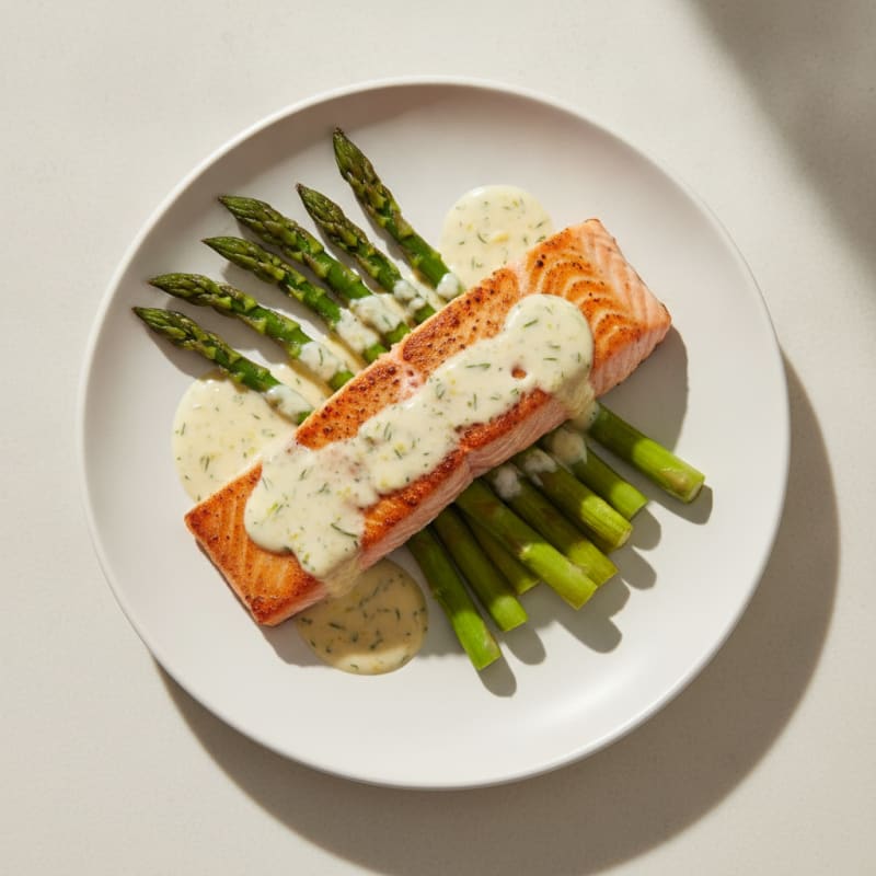 Pan-Seared Salmon with Lemon-Dill Sauce