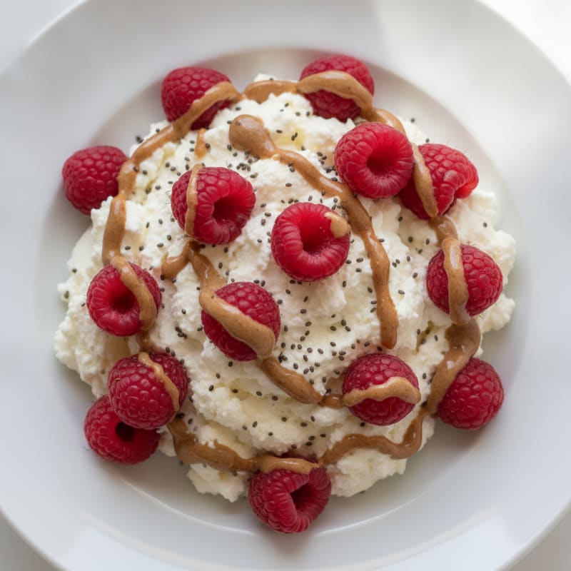 Greek Yogurt Protein Mousse with Berries