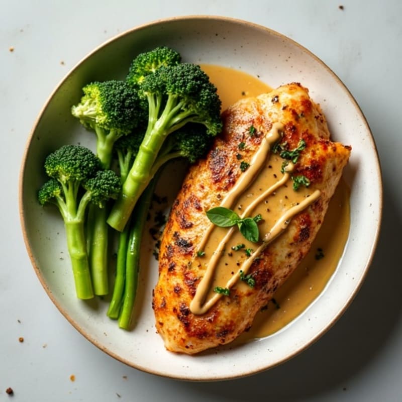 Herb-Roasted Spiced Chicken with Creamy Tahini