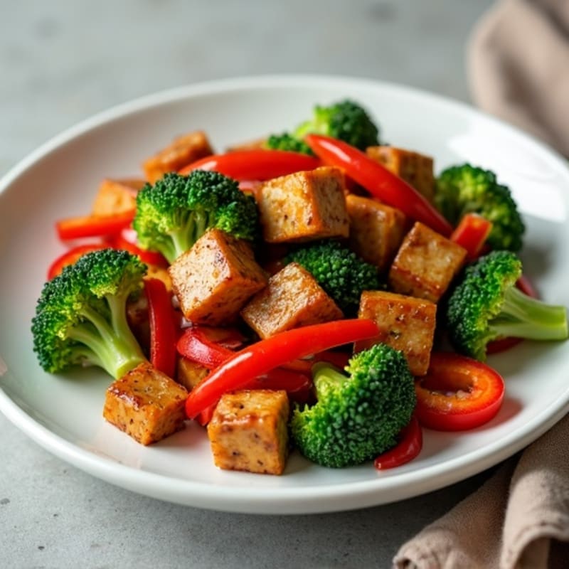 Maple Glazed Tempeh Stir-Fry