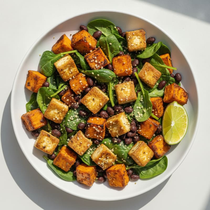 Roasted Sweet Potato and Black Bean Bowl