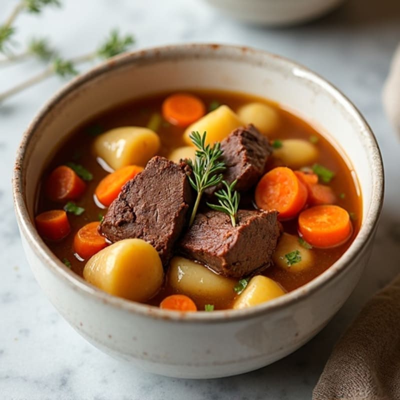 Hearty Grass-Fed Beef and Root Vegetable Stew
