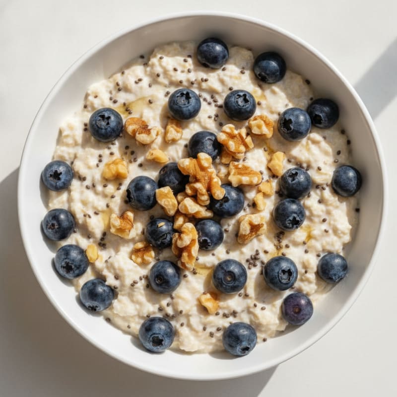 Cottage Cheese Berry Overnight Oats