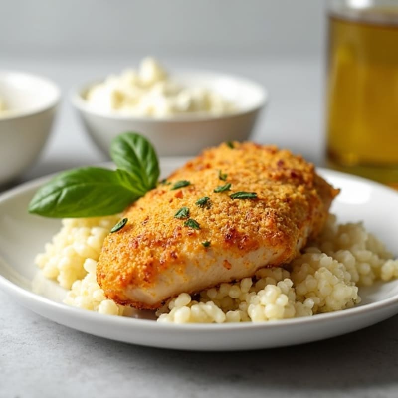 Creamy Parmesan-Crusted Baked Chicken