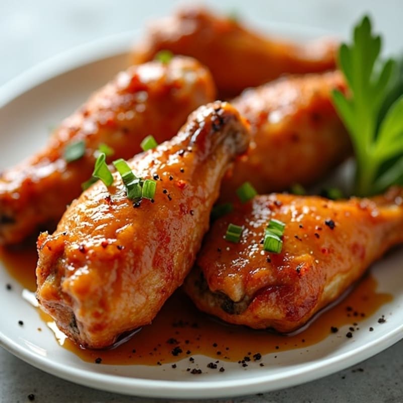 Crispy Baked Honey-Garlic Chicken Wings
