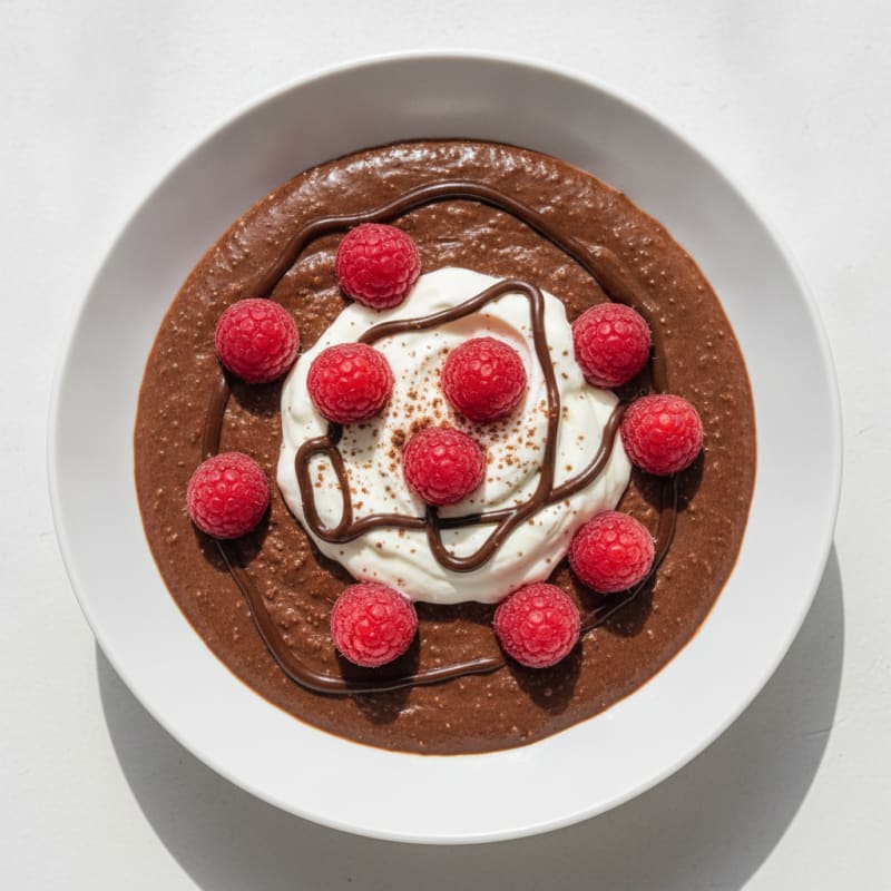 Silky Chocolate Protein Pudding with Greek Yogurt