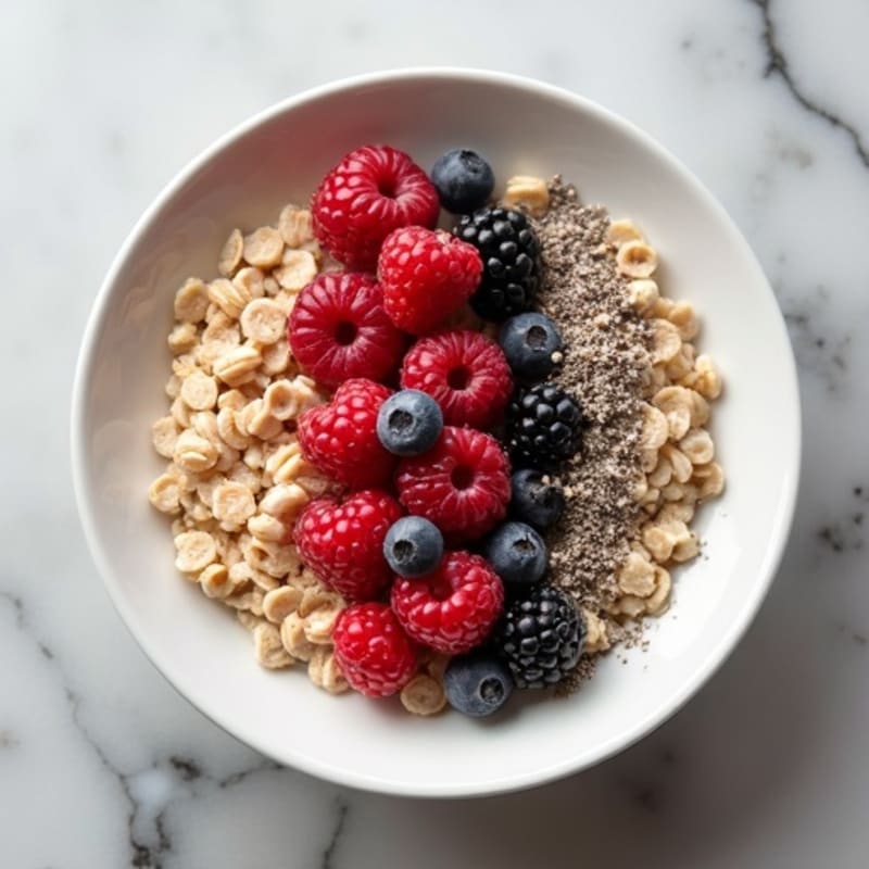 Protein-Packed Vanilla Berry Steel Cut Oats
