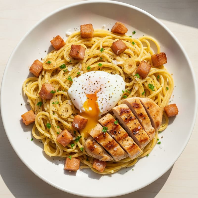 Classic Carbonara with Pancetta and Egg